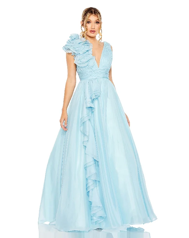 Today’s Deals, Tomorrow’s Regrets!Mac Duggal 49772 Long Sleeveless Chiffon Prom Gown