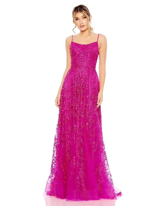 Bigger Savings, Better Shopping!Mac Duggal 50683 Prom Spaghetti Strap Long Formal Gown