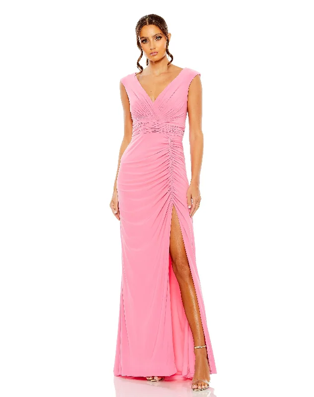 Incredible Savings Inside!Mac Duggal 55974 Long Cap Sleeve Formal Dress