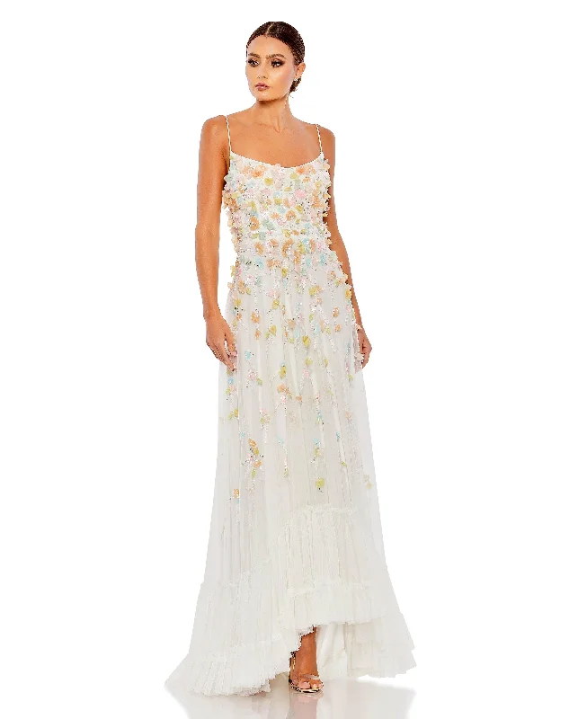 Steals and Deals Await!Mac Duggal 9163 High Low Spaghetti Strap Prom Dress