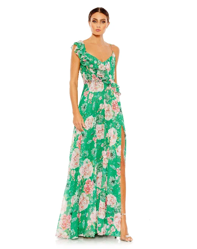 The Best Sale of the Year!Mac Duggal 9175 Long Spaghetti Strap Formal Gown