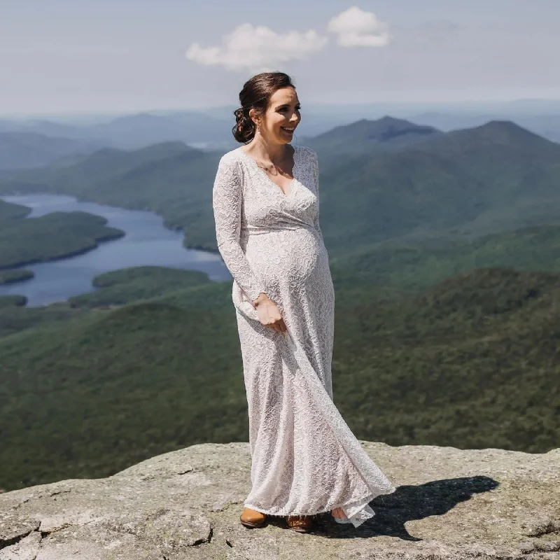 Buy More, Pay Less!Maternity Ivory Blush Dress #1258