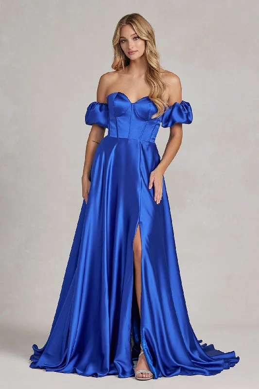 Seasonal Sale – Shop Now!Nox Anabel K1122 Prom Off Shoulder Long Formal Gown