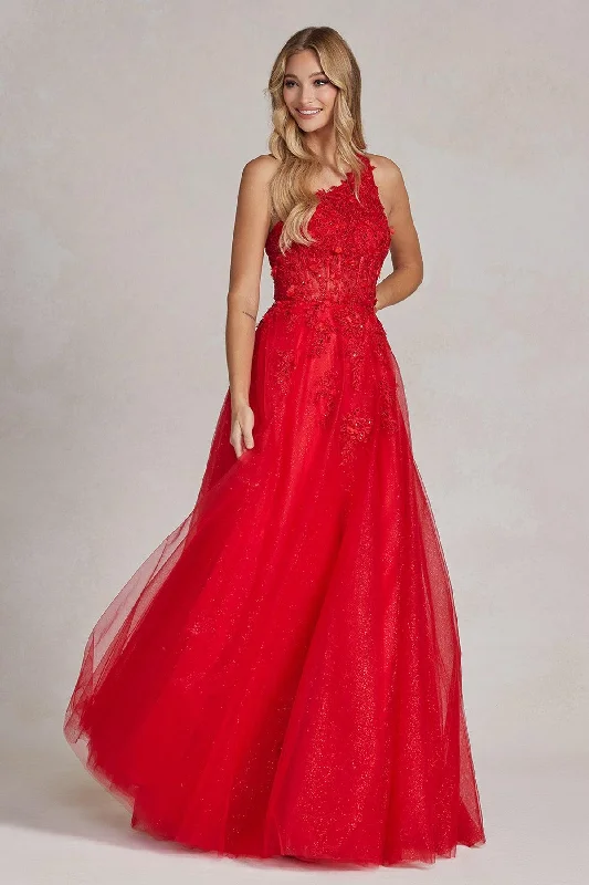 Price Drop Alert!Nox Anabel T1143 Long One Shoulder A Line Prom Gown