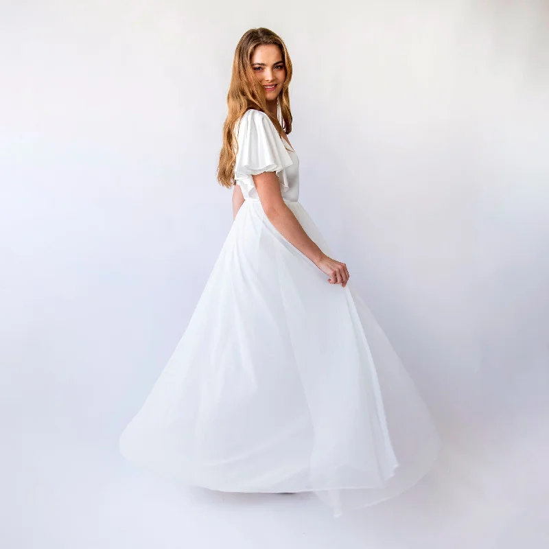 Everything Must Go!Satin Romantic Wedding dress #1450