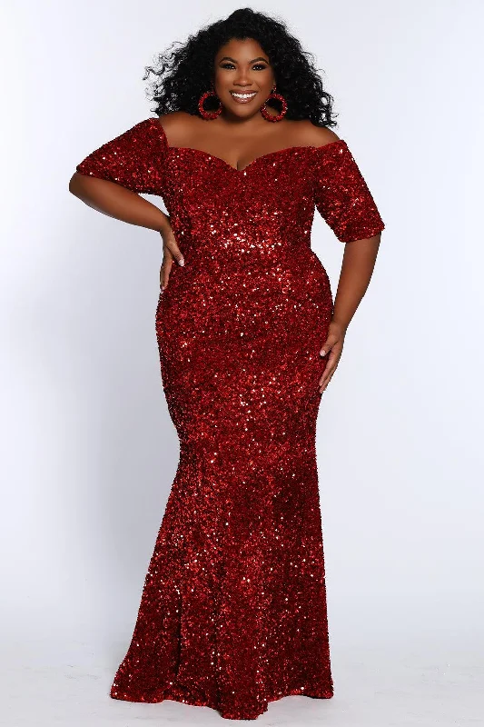 Shop Now and Save!Sydneys Closet JK2208 Long Plus Size Formal Evening Prom Gown