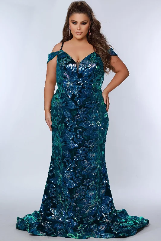 Unlock Huge Savings Now!Sydneys Closet JK2302 Prom Plus Size Long Formal Evening Gown