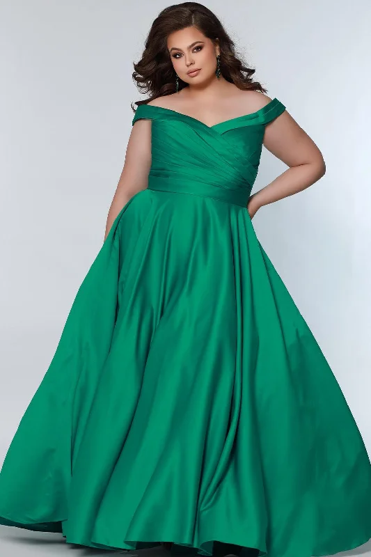 Save More with Every Purchase!Sydneys Closet SC7321 Long Off Shoulder Plus Size Prom Dress