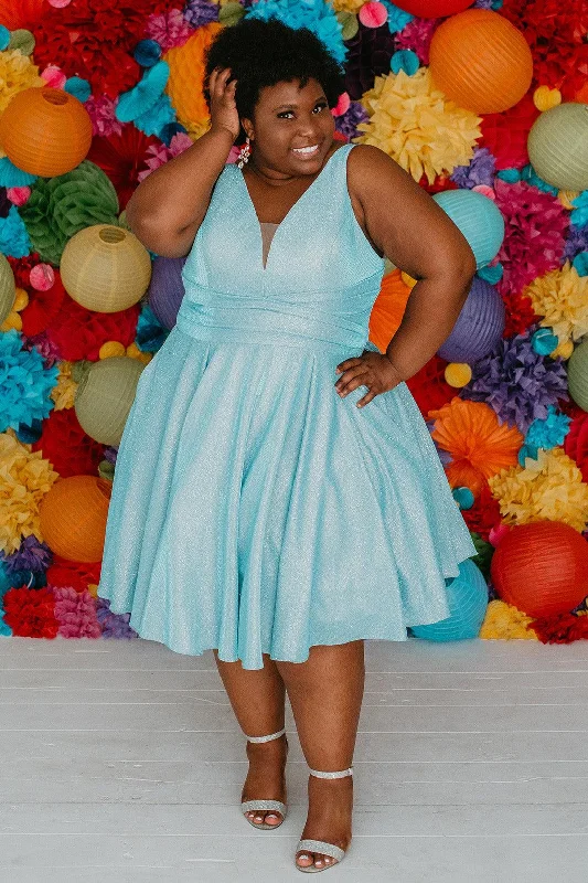 Don’t Wait – Deals Won’t Last!Sydneys Closet SC8117 Plus Size Homecoming Prom Short Dress