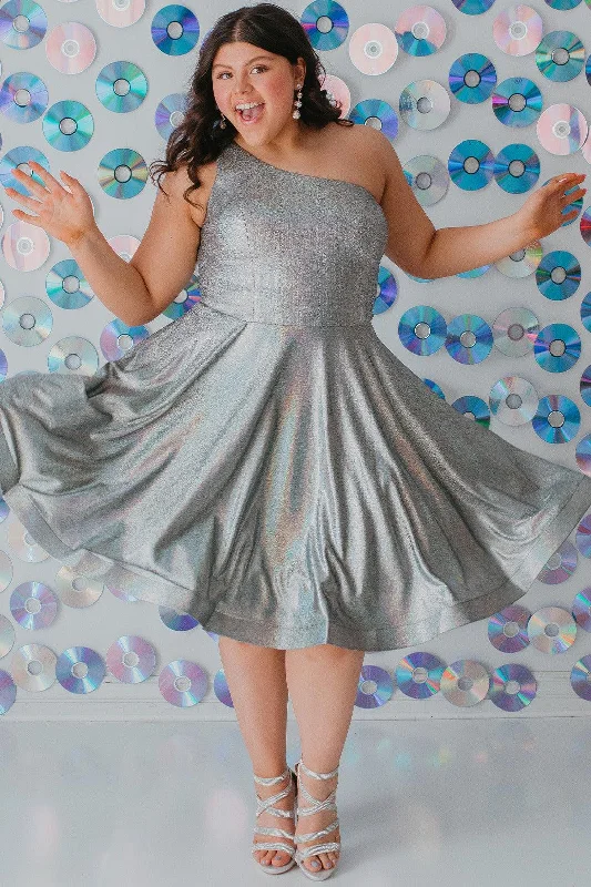 Score Huge Discounts Today!Sydneys Closet SC8119 Plus Size One Shoulder Homecoming Prom Dress