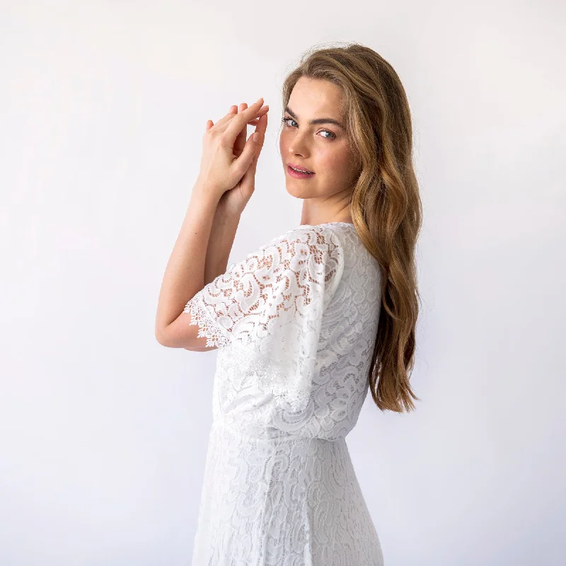 The Best Deals Won’t Wait!Wrap Neckline Wedding Dress #1461