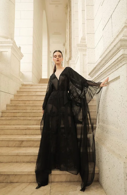 Limited Deals, Unlimited Savings!Annie Straight V-Neck Organza Maxi Dress