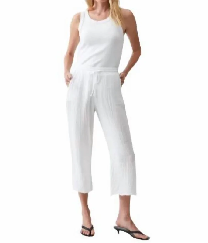 Don't Miss Out!Ashton Crop Pant In White