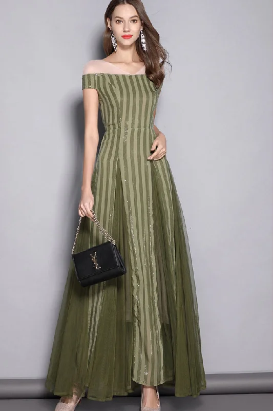 Your Wallet Will Thank You!CAP SLEEVE CONTRAST MAXI FORMAL DRESS