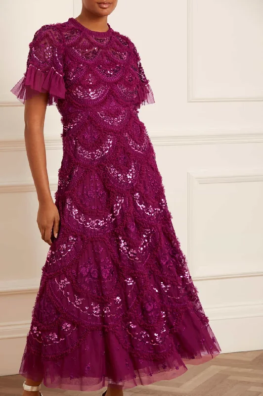 Flash Sale – Act Fast!Carmen Ruffle Ankle Gown