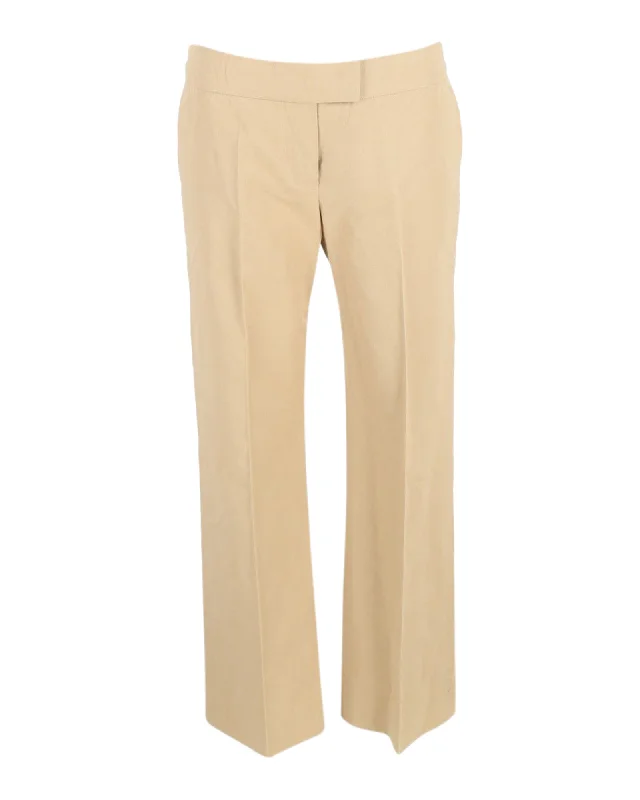 Seasonal Sale – Shop Now!Chloe Wide Leg Trousers in Beige Cotton