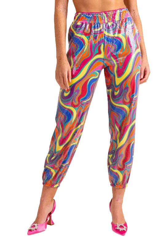 Save Up to 50% Off!Elton Wonderland Pant In Hot Pink