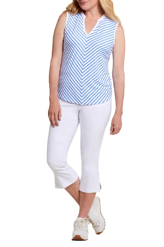 Find the Best Deals Here!Flatten It Pull On Capri With Buttons In White