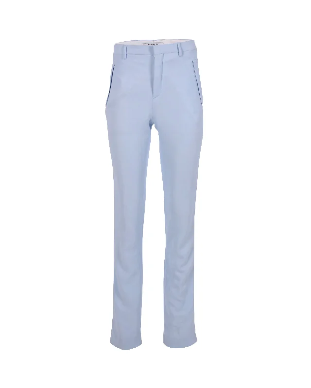 Your Favorite Sale is Back!Givenchy Straight Leg Trousers in Light Blue Viscose