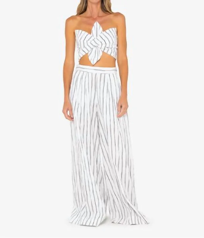 Save Like Never Before!Harper Pants In Black/white Stripe