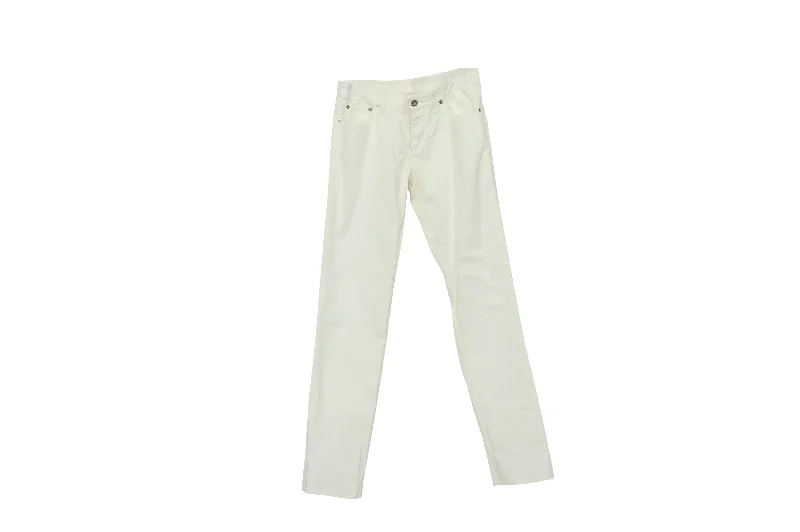 Your Wallet Will Thank You!Iceberg x The Simpsons Embroidered Pants in Cream Cotton