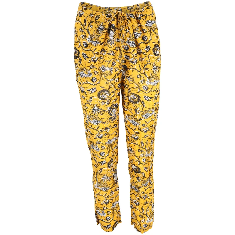 Save Like Never Before!Isabel Marant Etoile Paisley Print Lounge Pants in Yellow Cotton