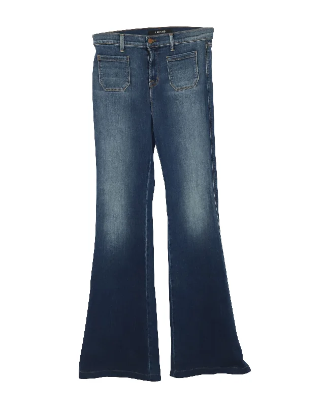 Your Discount is Waiting!J Brand Bellbottom Pants in Blue Cotton Denim