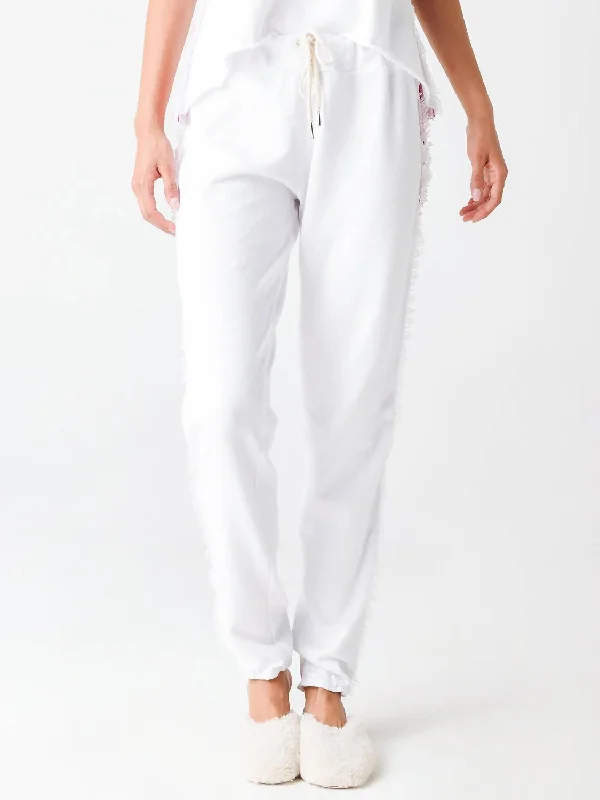 More Discounts, More Joy!Jo Sweatpant In White