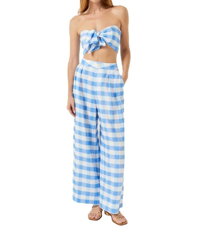 New Discounts Just Dropped!Linen Campbell Pants In Toulouse Gingham