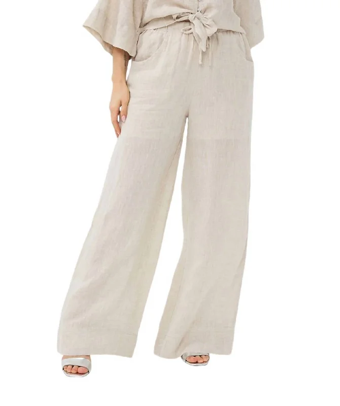 Save More Than Ever!Linen Trouser In Natural