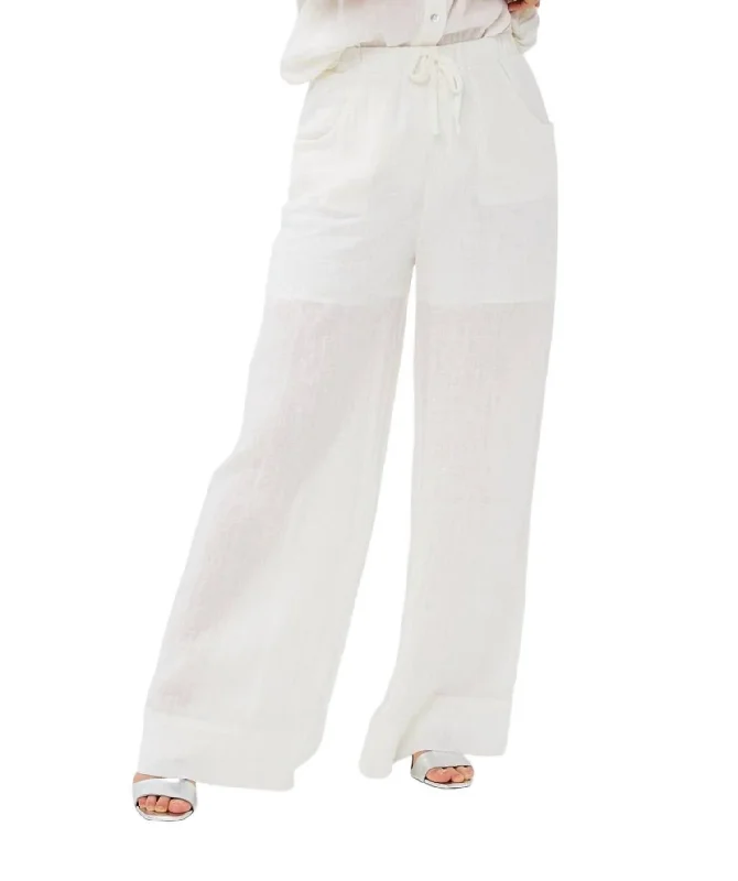 Exclusive Offers You’ll Love!Linen Trouser In Off White