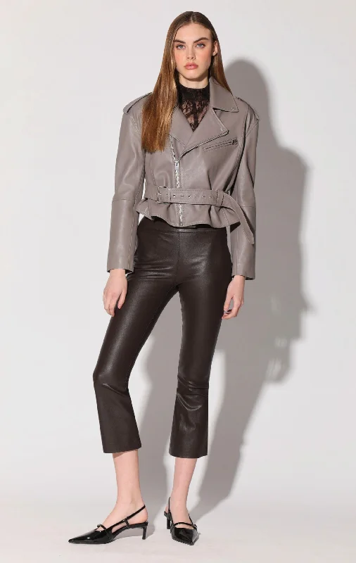 Score Huge Discounts Today!Luisa Pant, Mocha - Stretch Leather