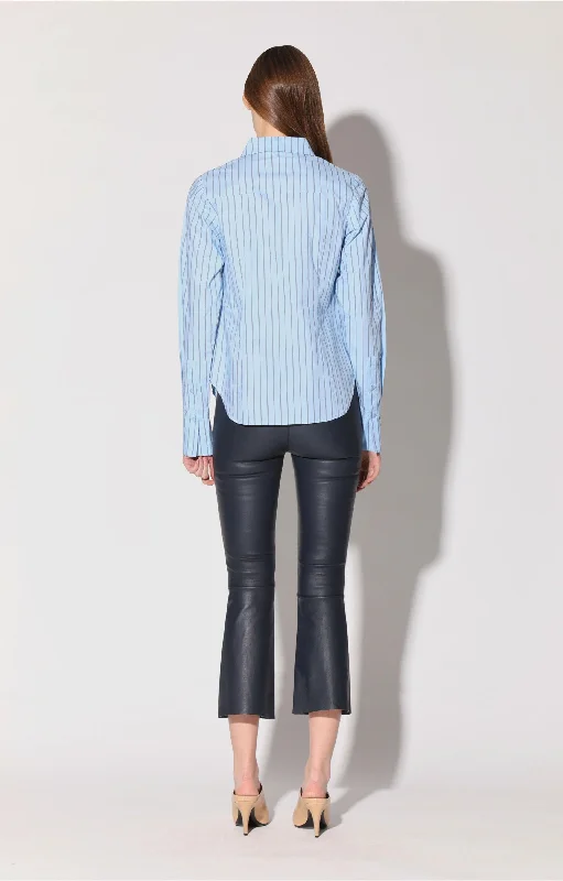 Shop the Hottest Deals!Luisa Pant, Navy - Stretch Leather
