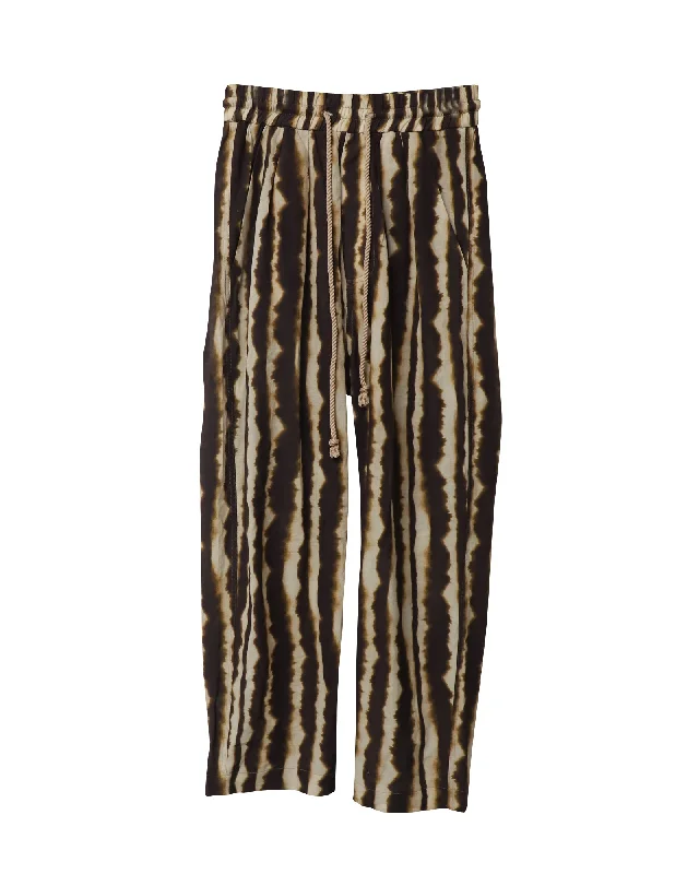 Flash Deals – Act Quickly!Nanushka Jiro Printed Pants in Brown Cotton