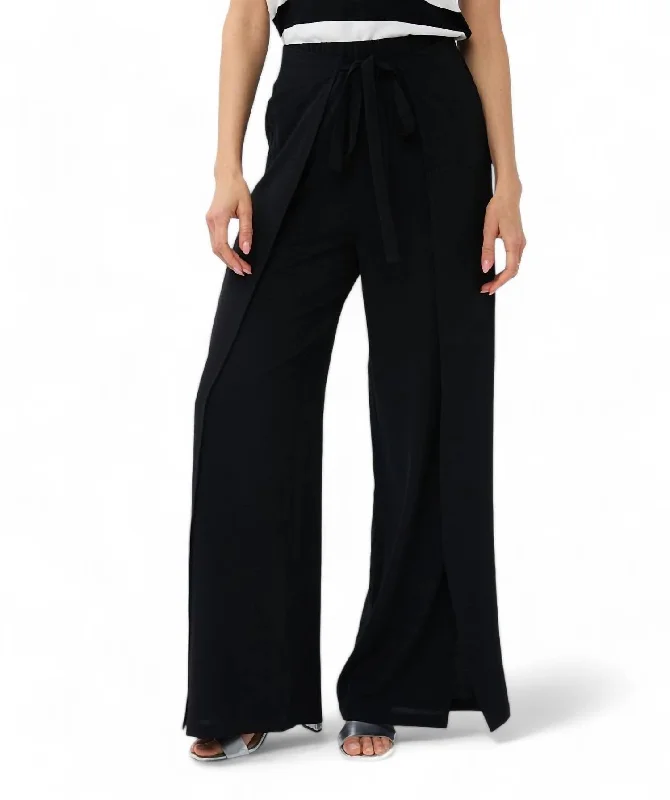 The Sale You’ve Been Waiting For!Overlap Trousers In Black