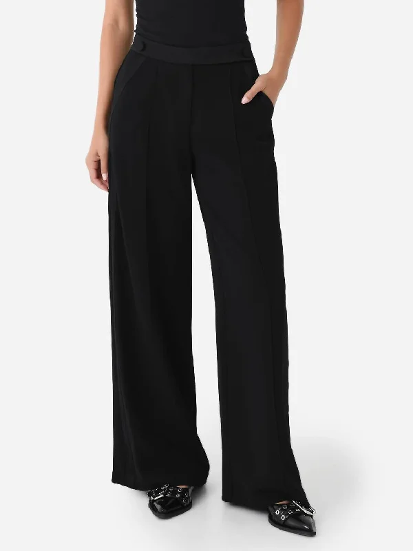 Time to Snag a Bargain!Palladia Wide Leg Tuxedo Pant In Black