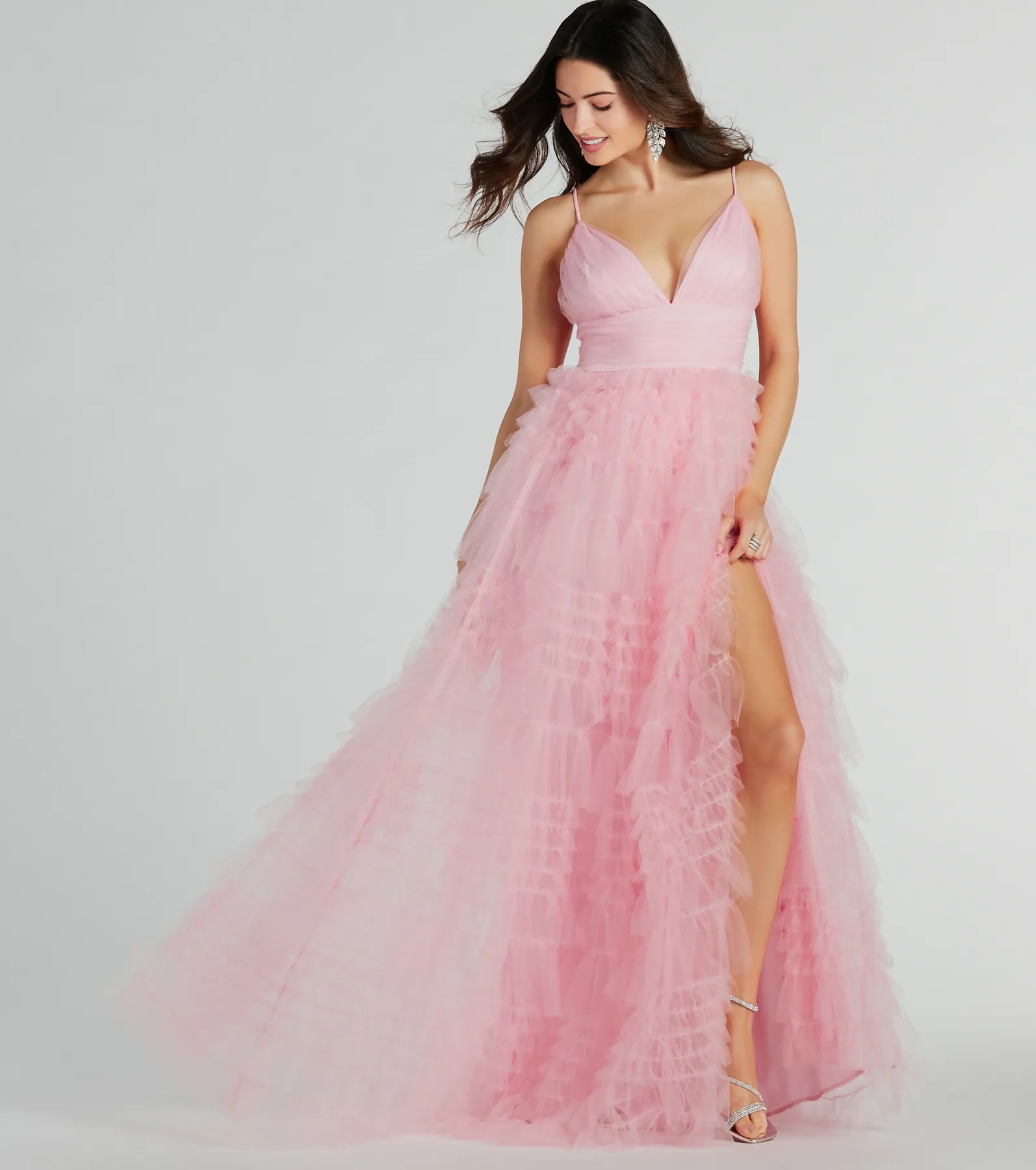 Save Up to 50% Off!PLACEHOLDER - Roxanna Tulle Ruffle A-Line Ball Gown