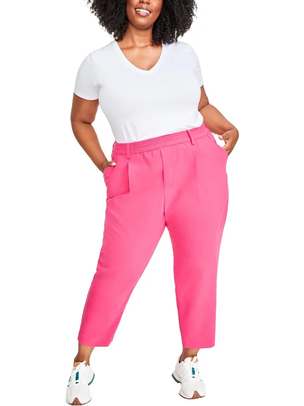 Exclusive Offers You’ll Love!Plus Womens High Rise Pull On Ankle Pants