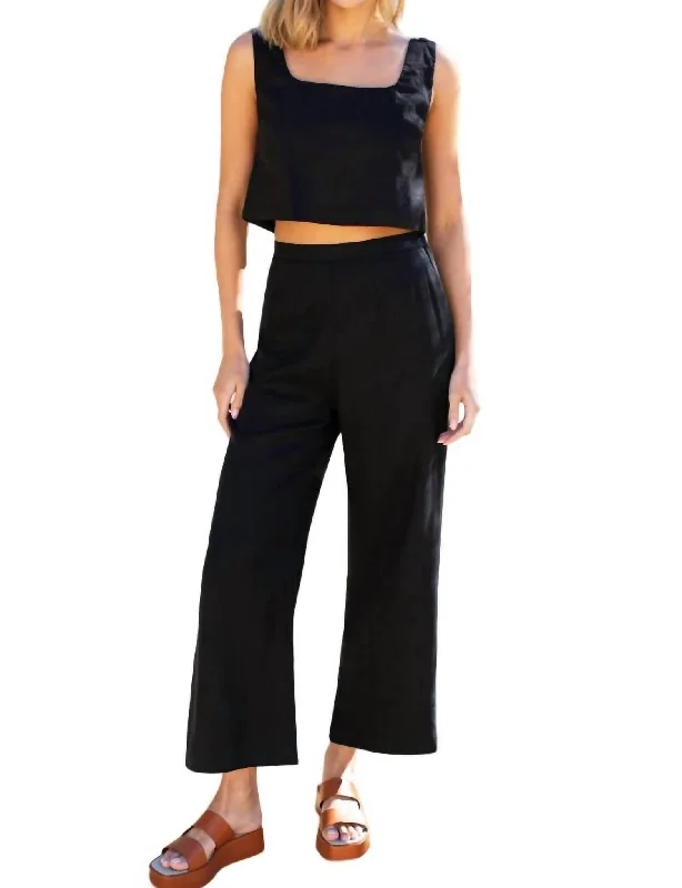 Bigger Savings, Better Shopping!Roma Pant In Black Linen