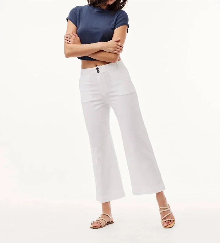 Don’t Wait – Shop Today!Saige Wide Leg Crop Pants In Winter White