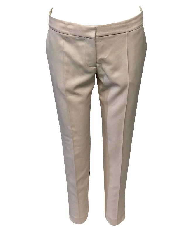Your Chance to Save is Now!Stella McCartney Slim Fit Trousers in Beige Cotton