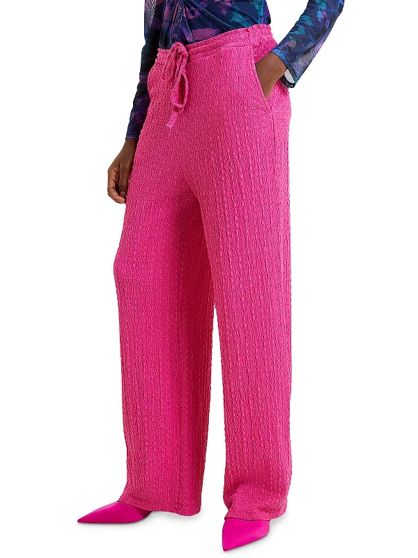 The Best Sale of the Year!Tash Womens Drawstring Smocked Wide Leg Pants