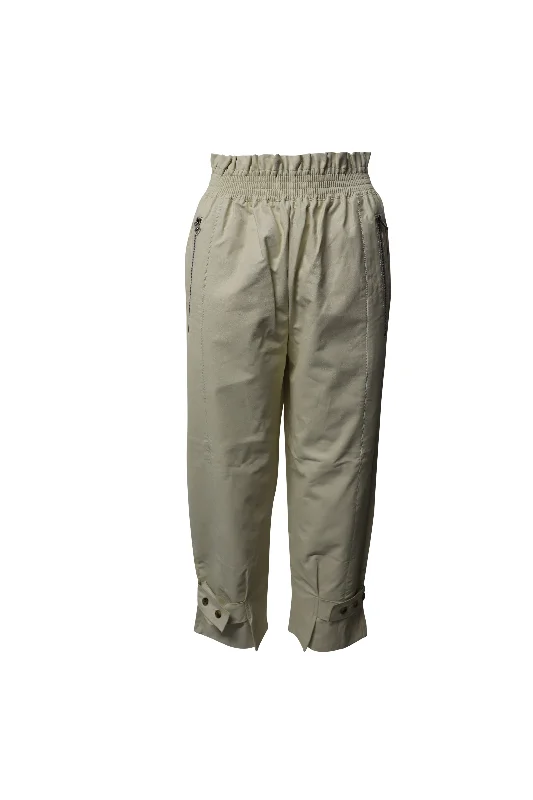 Find Your Perfect Deal Today!The Frankie Shop Xenia Tapered Pants in Cream Faux Leather