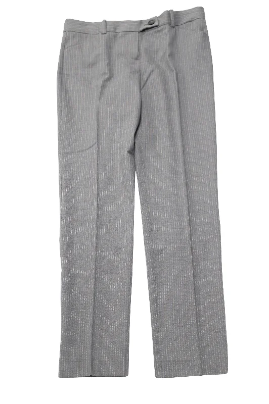 Sale Alert – Get Ready to Shop!Theory Striped Suit Pants in Gray Wool-blend