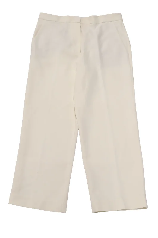 Save Like Never Before!TIbi Anson Stretch Cropped Skinny Pants in Ivory Polyester