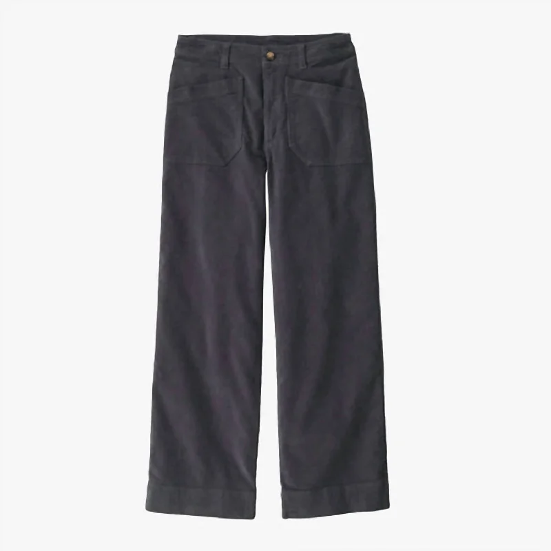 Your Exclusive Offer Awaits!Wide-Leg Cord Pants In Smolder Blue