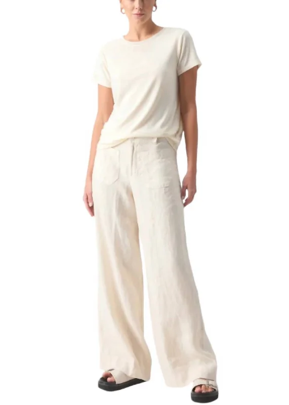 Time to Snag a Bargain!Women's Linen Marine Wide Leg Pants In Birch