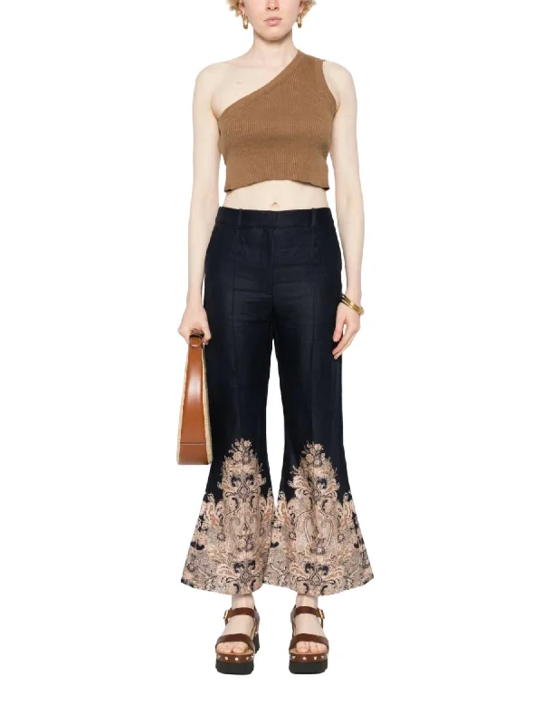 Your Chance to Save is Now!Womens Natura Flare Pant In Navy Paisley
