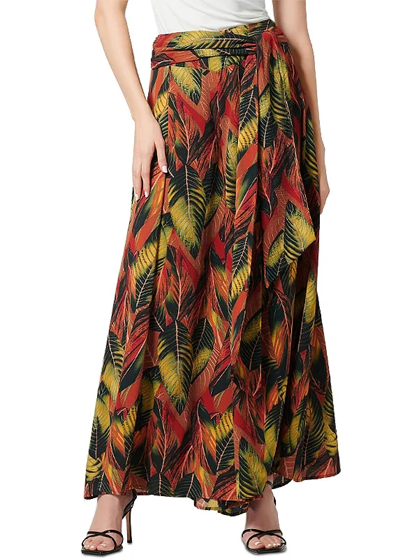 Hot Deals You Can’t Resist!Womens Printed Tie Waist Wide Leg Pants