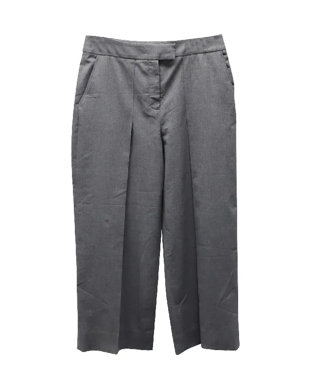 Great Deals, Just for You!Zac Posen Cropped Dress Pants in Grey Polyester